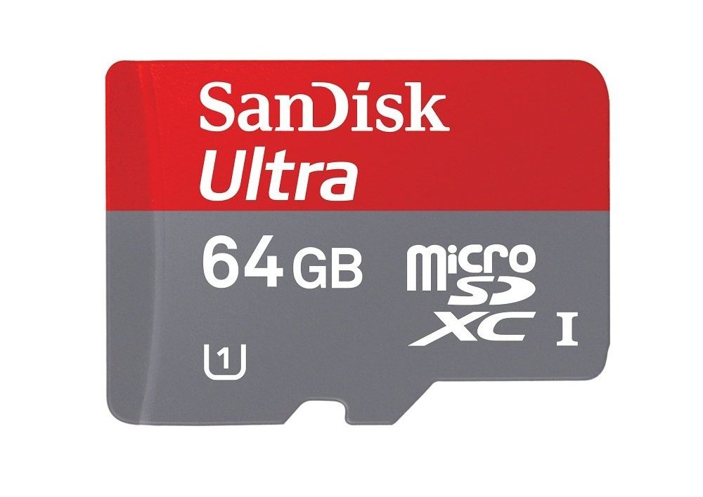 Карта памяти MicroSDHC 64GB SanDisk UHS-1 Ultra Android (с адаптером)